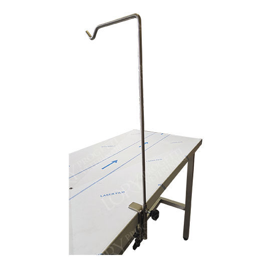 Railmounted IV pole ACC002 Lory Progetti Veterinari srl 1hook