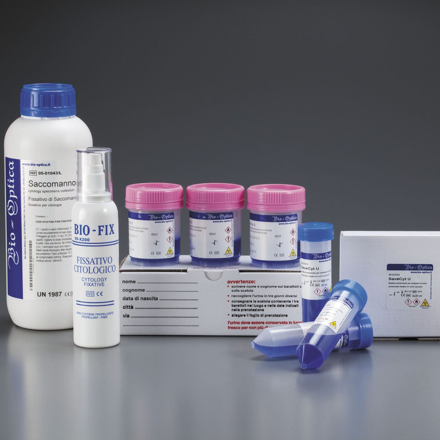 Fixative solution reagent SaveCytU BIOOPTICA Milano for cytology