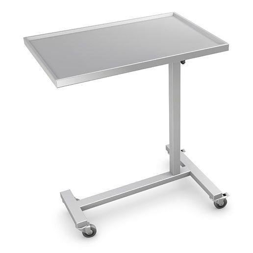 Extendable Instrument Table Stainless steel instrument table - E-02 series - TECHMED - metal / manuel