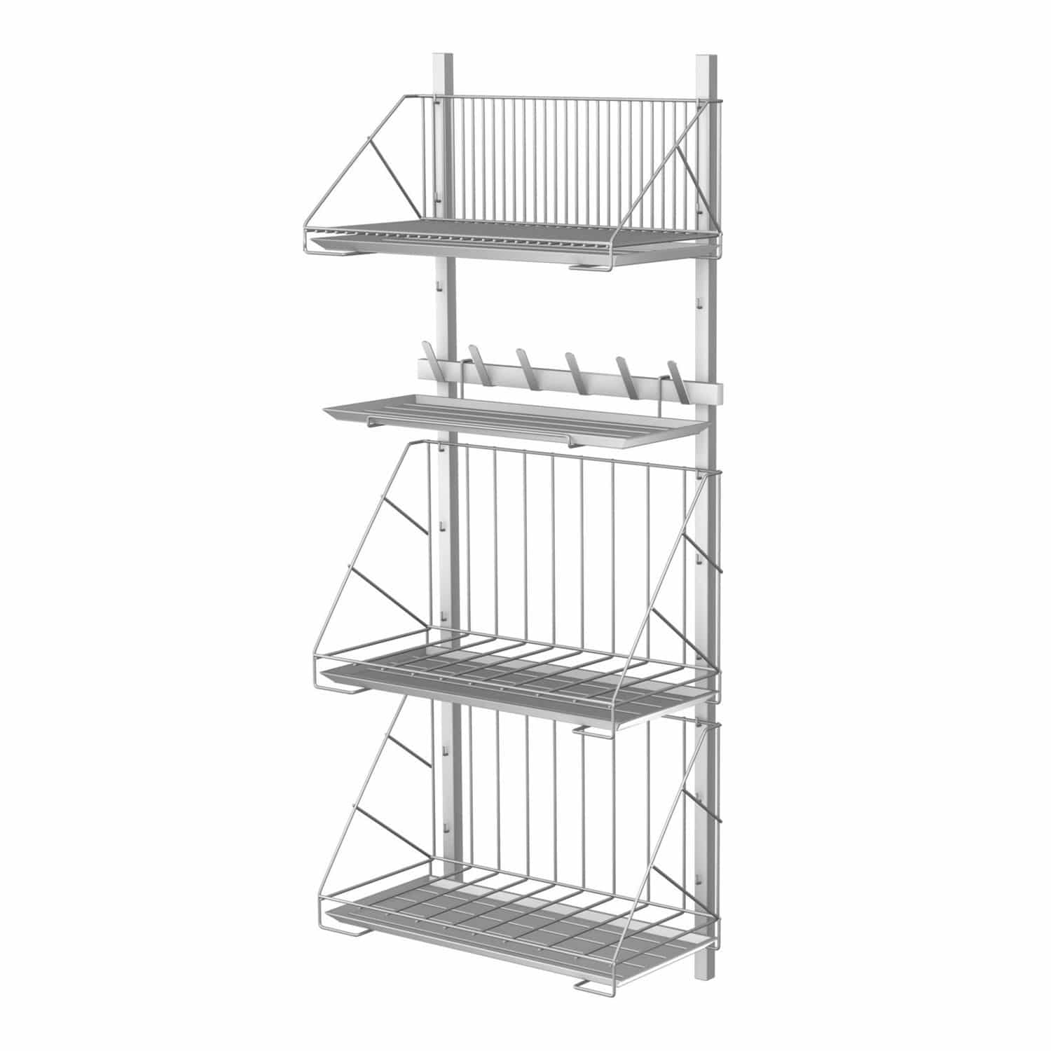 Storage rack - SYSTEM SL - TECHMED - mobile / stainless steel