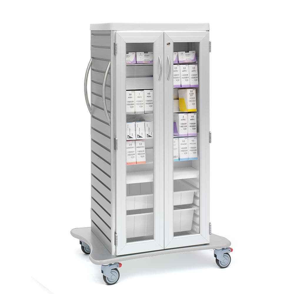 Suture cart S32CSC Solaire Medical with door / with shelf