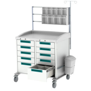 Anesthesia Cart With Multi Bin Organizer