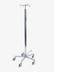 IV pole on casters