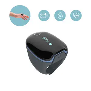 Kids Pulse Oximeter Ring - Continuous Oxygen Monitor For Children 3-10 Years With App