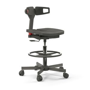 height-adjustable stool
