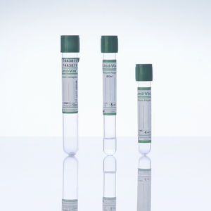cylindrical collection tube / sodium heparin