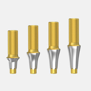 straight implant abutment / titanium / internal / temporary