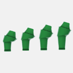 try-in implant abutment / angled / conical / plastic