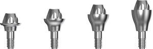 angulated implant abutment / titanium / internal / screw
