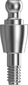 straight implant abutment / titanium / ball / screw