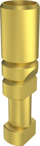 straight dental implant analog / stainless steel