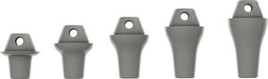 try-in implant abutment / straight / conical / plastic