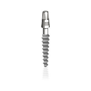 conical dental implant / titanium / external / one-piece