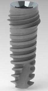 conical dental implant / titanium / internal hexagon / self-tapping