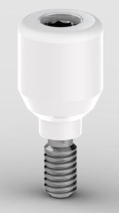 anatomical healing abutment / straight / zirconia