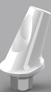 angled implant abutment / zirconia / internal hexagon