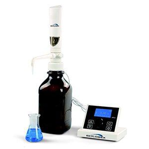 laboratory bottle-top dispenser / variable-volume / electronic