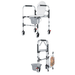 commode chair with armrests
