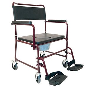 commode chair with armrests