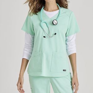 Women's Scrub Uniform - BREE TUCK-IN TOP - Barco Uniforms - L / XL / M