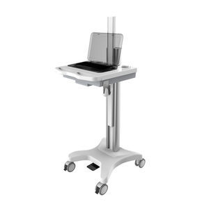 height-adjustable computer cart