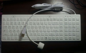 medical keyboard with numeric keypad
