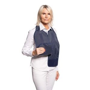 X-ray protective breast shield