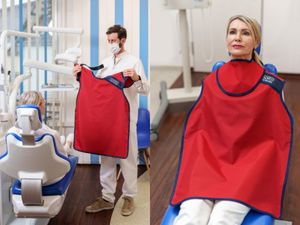 front protection X-ray protective dental apron