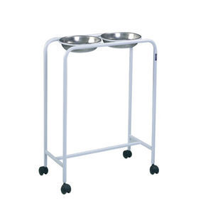 double bin surgical basin stand