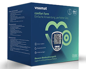 cuff-mounted blood pressure monitor