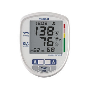 cuff-mounted blood pressure monitor