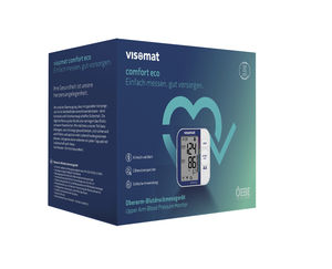 cuff-mounted blood pressure monitor