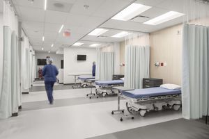 healthcare facility wall structure
