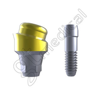 angled implant abutment / titanium / internal hexagon / Locator®
