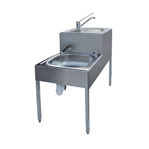 floor-mounted mortuary washing unit