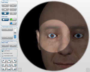 ophthalmoscopy simulator / workstation / virtual reality