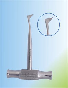 curved dental root elevator