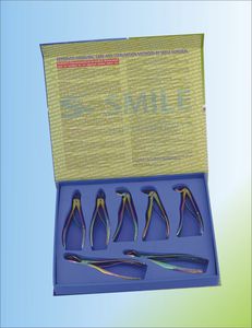 pediatric dental extraction forceps / for tooth roots / for premolars / for upper molars