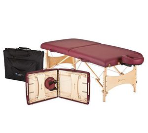 manual massage table / portable / height-adjustable / with headrest