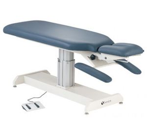 electric chiropractic table / height-adjustable / 2-section