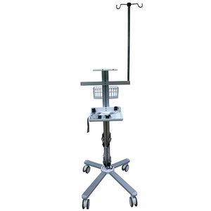 monitor support pole on casters
