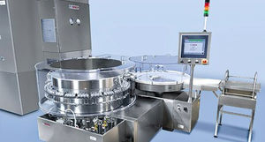 cleaning machine for the pharmaceutical industry / servo-driven