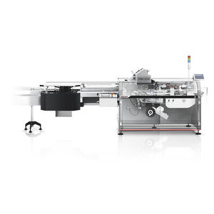 intermittent cartoner / compact / for the pharmaceutical industry / medium-speed