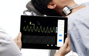 central venous pressure patient monitor / intensive care / emergency / portable
