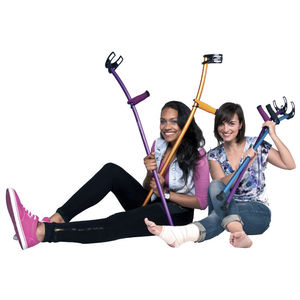 forearm crutch / height-adjustable