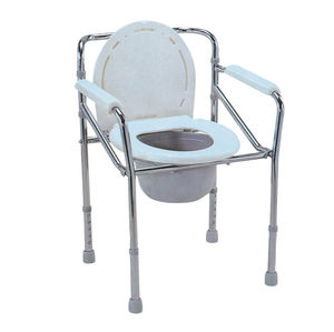 commode chair with armrests