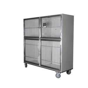 4-compartment veterinary cage