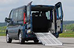 car wheelchair ramp / vehicle-mounted