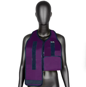 X-ray protective breast shield