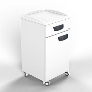 bedside cabinet on casters